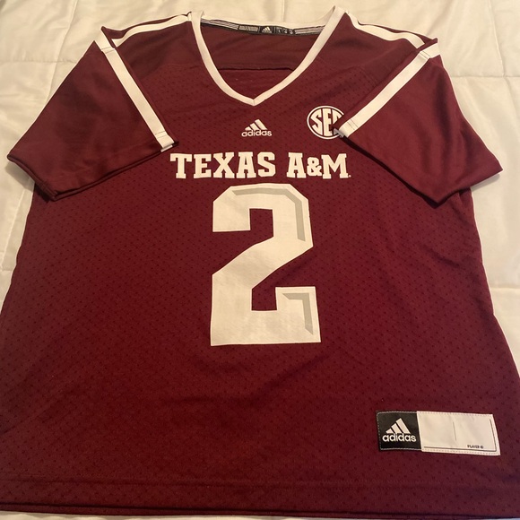 Adidas TAMU Maroon Jersey with White Accents - Picture 1 of 3